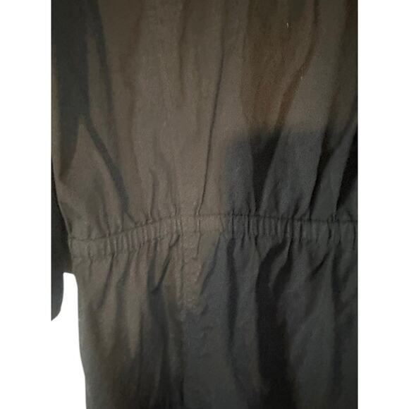 Ann Taylor Loft Black Long Sleeve Drawstring Waist T-Shirt Dress Women Sz 6 - Picture 12 of 13